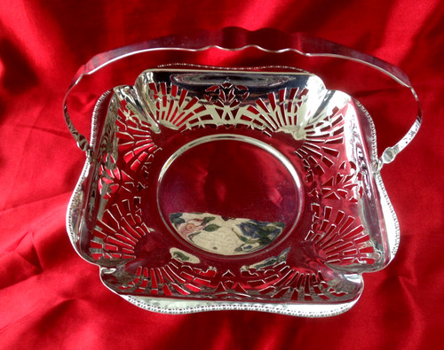Chrome plated metal - chrome, 'basket'