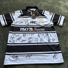 Hull FC signed Shirt 2012 Home Black White 