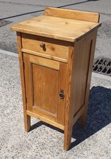 ANTIQUE PINE BEDSIDE CABINET