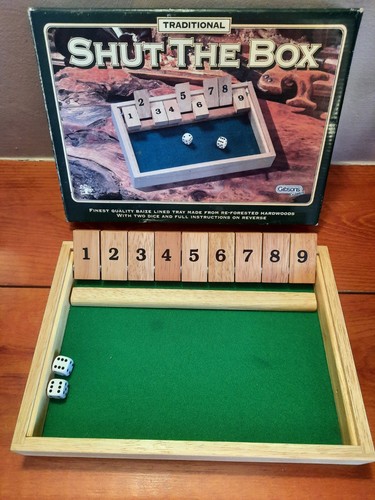 Shut the box classic wooden - the,