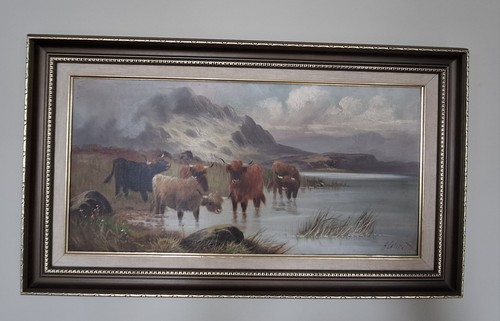 Vintage original oil painting - vintage,