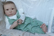 Reborn Baby Girl Doll Min LI ~ Painted Hair ~ 27" in Length Toddler Kit!!