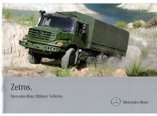Mercedes-Benz Zetros Military AWD Truck 2011 UK Market Sales Brochure 4x4 6x6