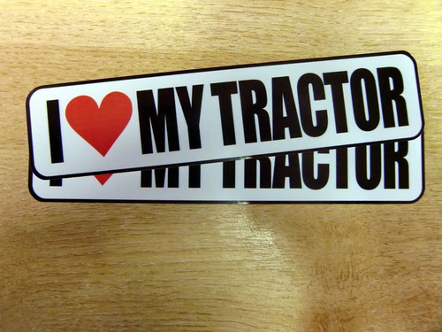 Love tractor decals - love, tractor"