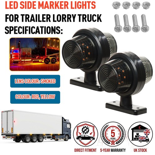 Smoked lens led side marker - smoked,