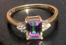 Mystic topaz natural diamond - topaz, &