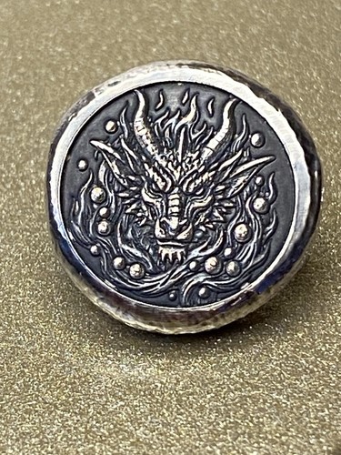 Hand poured 999 - hand, silver