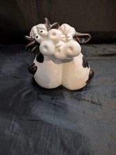 Langs Cow Couple Ornament, Measurements Are In The Pictures