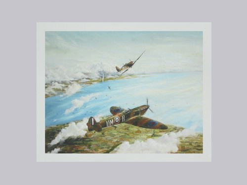 Spitfire aviation art print - spitfire, print-