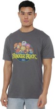 Jim Henson Fraggle Rock Circle Logo Unisex T Shirt, Charcoal Size L