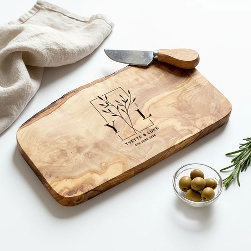 Personalised rustic olive - olive, wood