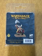 Warhammer Old World -  Dwarfen Mountain Holds Dwarf Queen Helga - Metal OOP NEW