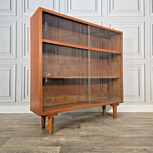 Vintage remploy oak bookcase - vintage,