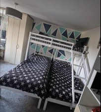 White Triple Bunk Bed Good Condition Collection Only