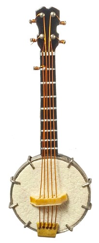 Dolls house banjo cream - house,