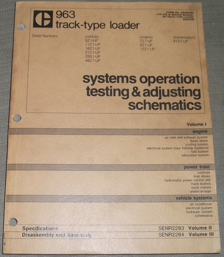 Cat caterpillar 963 - 963, track