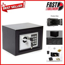 Portable 6.6L Security Safe - Electronic Lock with Pre-drilled Floor Mount Holes