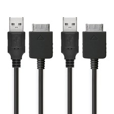 2x MP3 Player USB Cable for