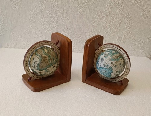 Vintage bookends with rotating - vintage,