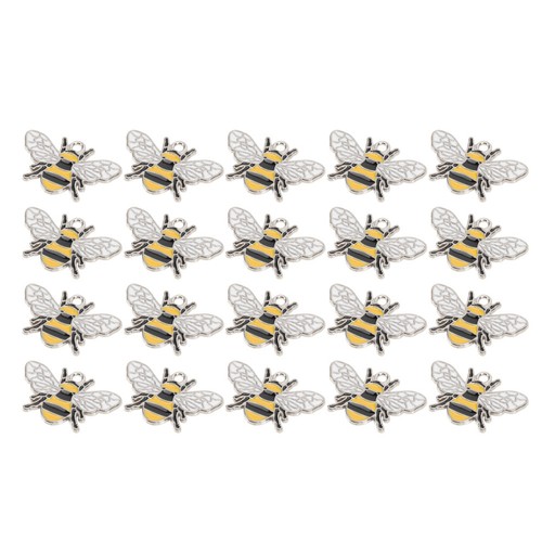 20pcs yellow alloy - yellow,