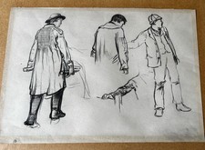 Antique Pencil Sketch Drawing