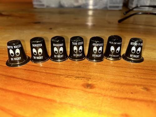 Bone china thimbles showing - bone,