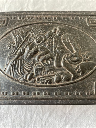 Antique cigarette box with - antique,