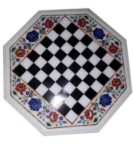 Marble chess table - 18",