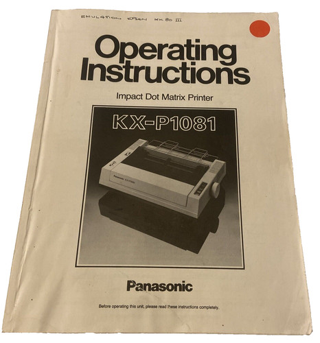 Panasonic impact dot - panasonic,
