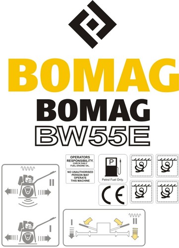 Bomag bw55e roller - bw55e, set.