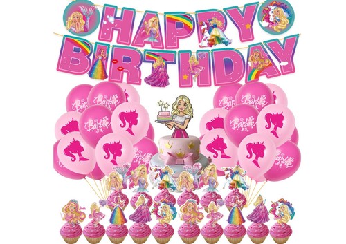 Barbie birthday banners - barbie,