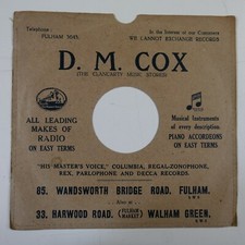 10" 78 rpm gramophone record
