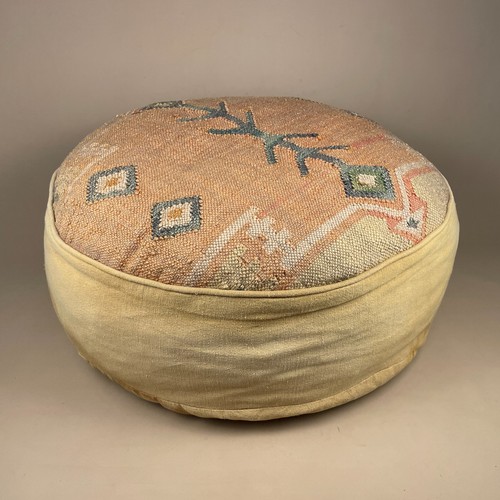 Kilim pouffe large round floor - kilim,