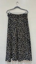 ZARA Women's Ditsy Floral Skirt (Size: M) - Front Slit, 100% Viscose