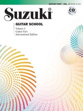 Suzuki Guitar School Guitar Part and CD, Volume 4 Guitar Book & CD Performed by