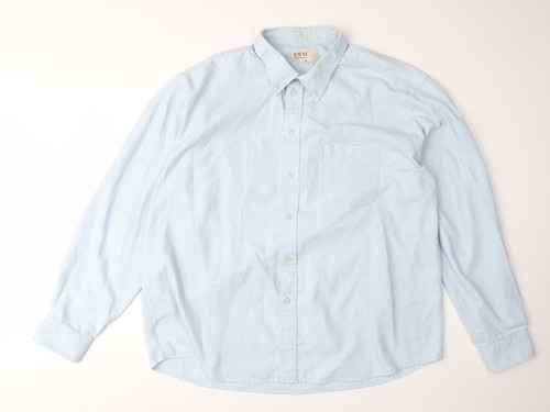 Ewm men blue button shirt - men's, button-up