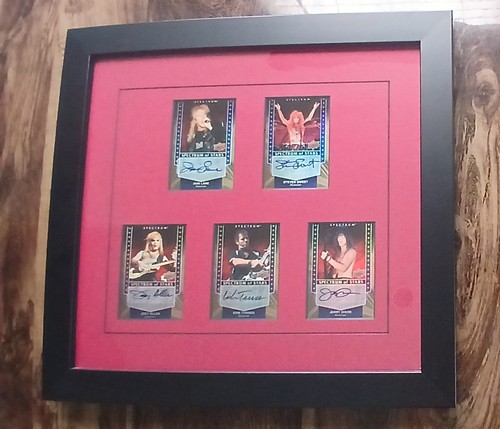Warrant band signed and framed - warrant,