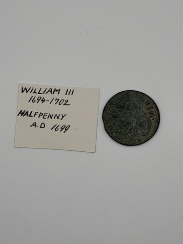 1699 william iii halfpenny - william,