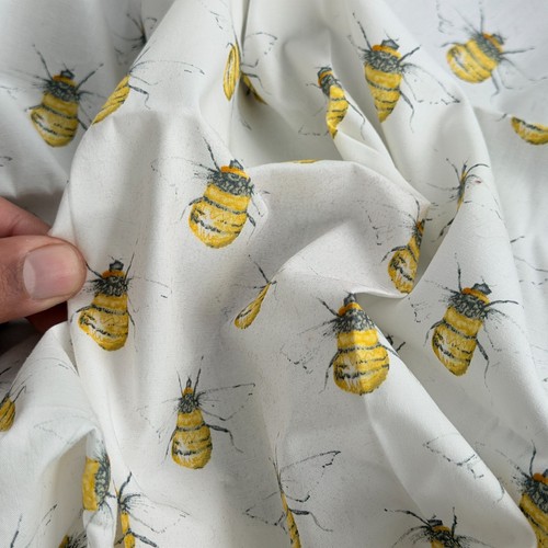 Bee 100 cotton poplin rose - cotton,