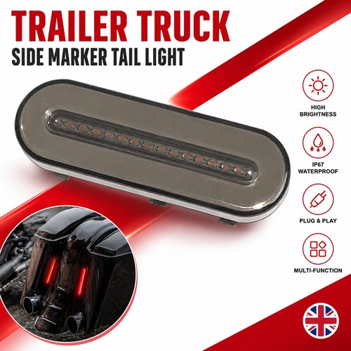 Smoked led rear tail brake - smoked,