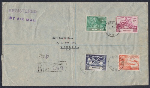 Zanzibar 1949 upu - zanzibar, 1949,