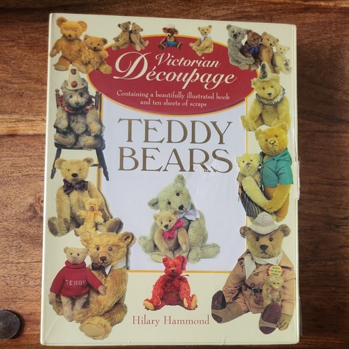 Victorian decoupage teddy - victorian, decoupage: