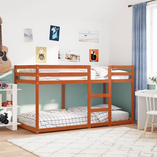 Modern wooden bunk bed frame - wooden,