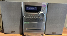 Sony CMT-NEZ7DAB Micro Hi-Fi System DAB CD Cassette FM/AM Stereo Silver See Desc