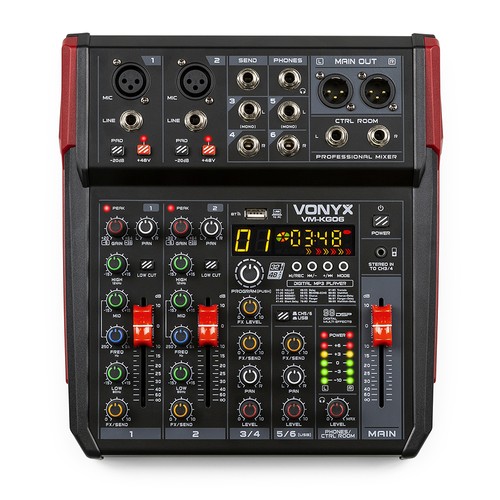Vonyx kg06 channel pa - 6-channel,