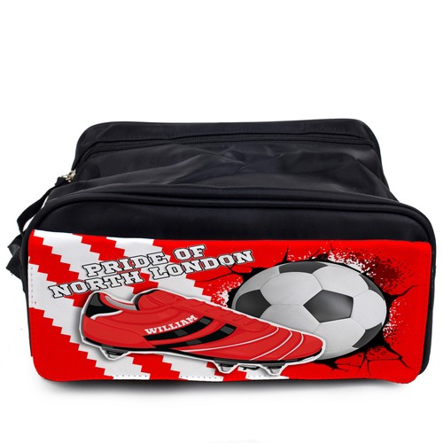 Personalised arsenal boot - personalised, bag