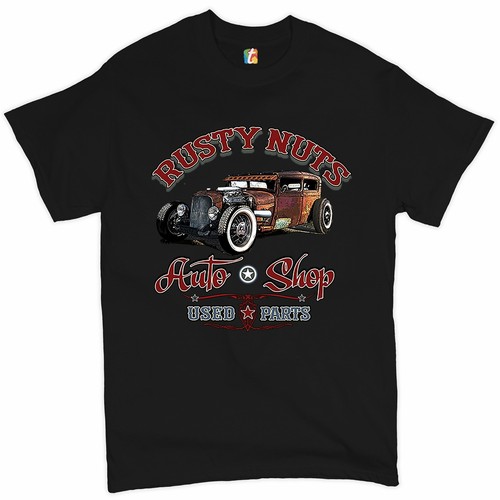 Rusty nuts auto shop shirt - auto,