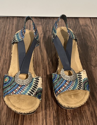 Rieker peacock open toe - peacock,