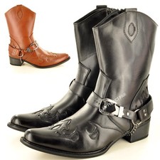 New Mens Western Cowboy Boots