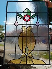 Newly made leaded light stained glass window panel. A1692f. DELIVERY POSSIBLE!